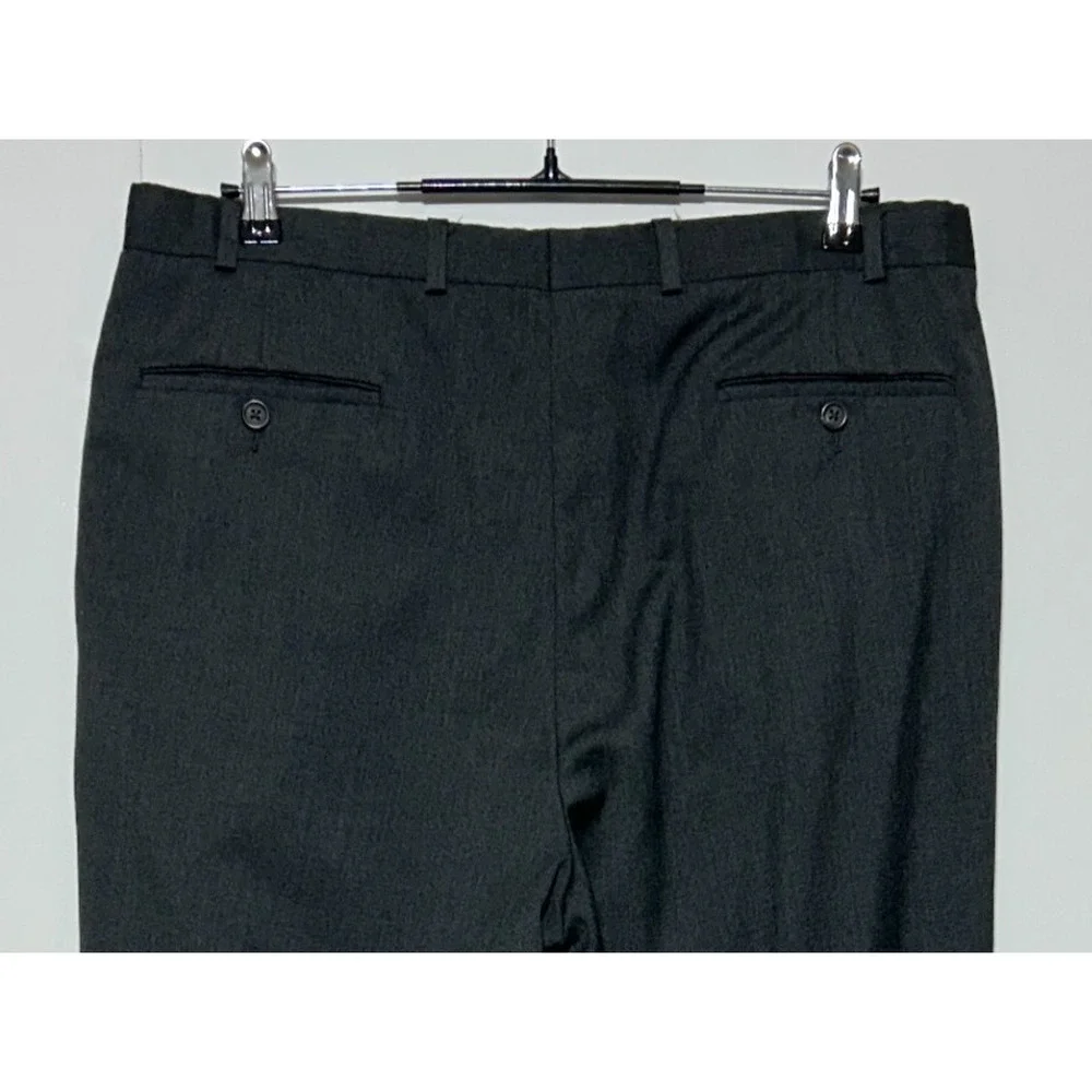 Lauren Ralph‎ Lauren Dress Pants Mens 36x32 Gray Wool Pleated Cuffed